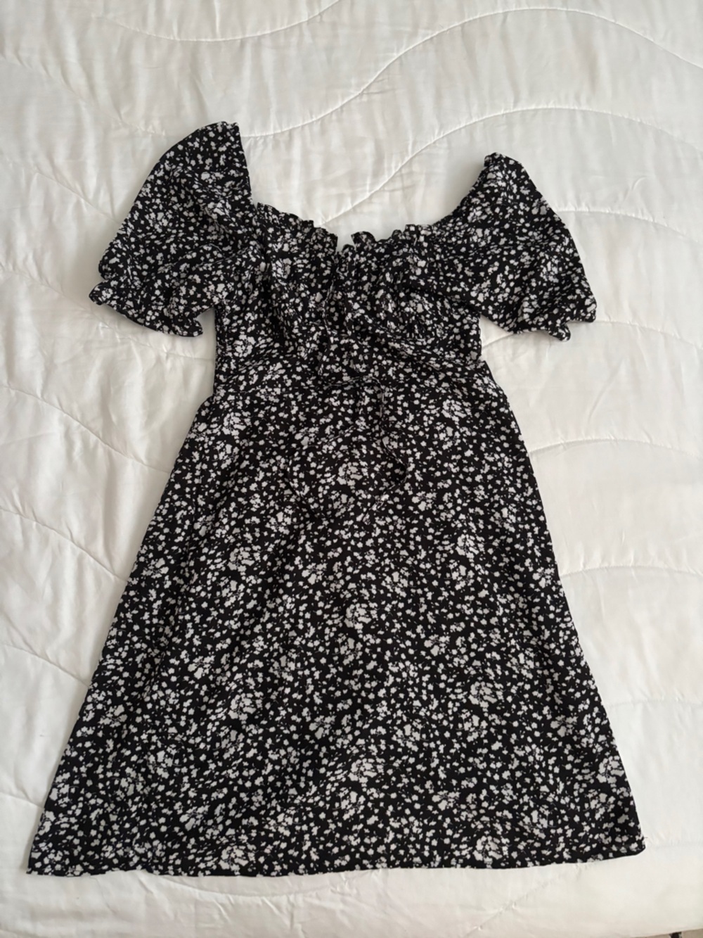 Misguided Milkmaid Floral Dress